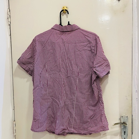 Purple and white chequered shirt - Picture 2 of 6